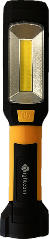 פנס LED מגנט מפרקי עומד 1W+3W צהוב 12 יחידות במגש